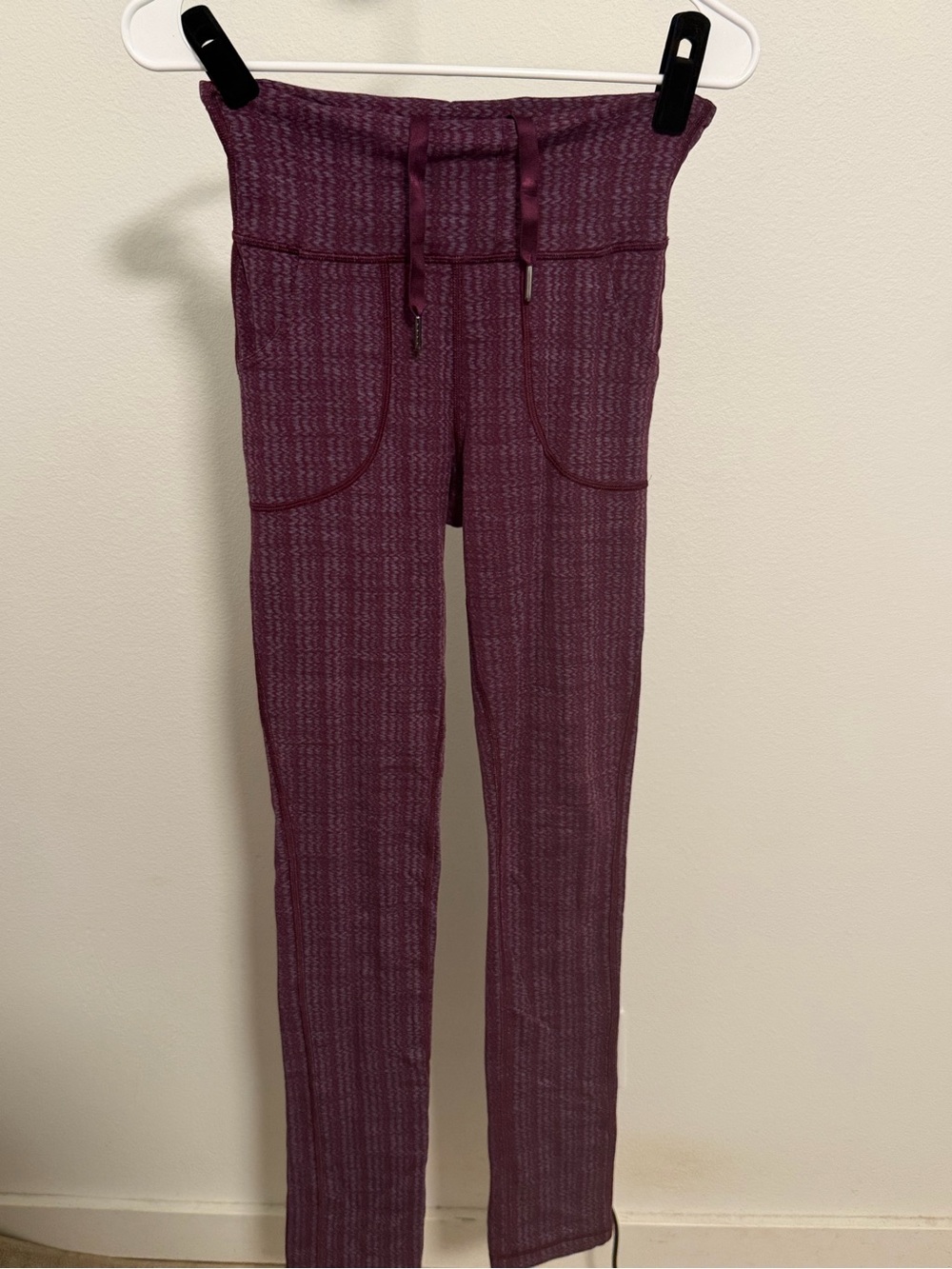 lululemon athletica Plum Textured Leggings